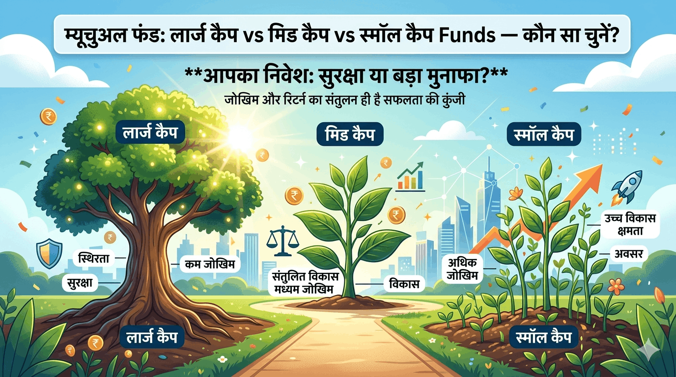 Large Cap vs Mid Cap vs Small Cap Funds