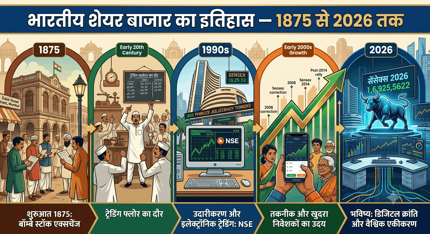 भारतीय शेयर बाजार का इतिहास
