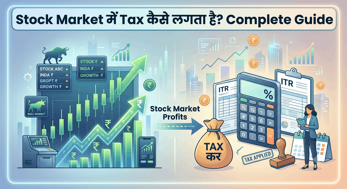 stock market mein tax kaise lagta hai