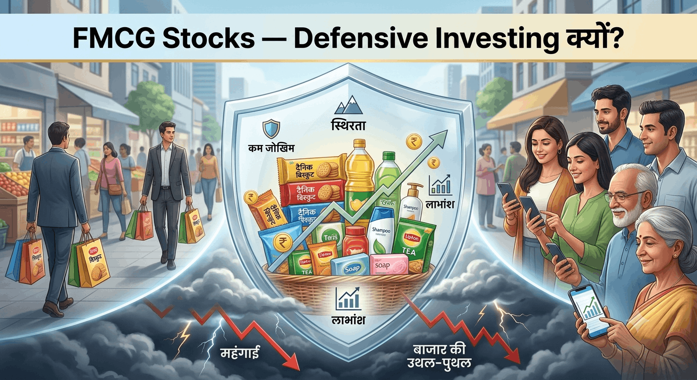 fmcg stocks defensive investing hindi