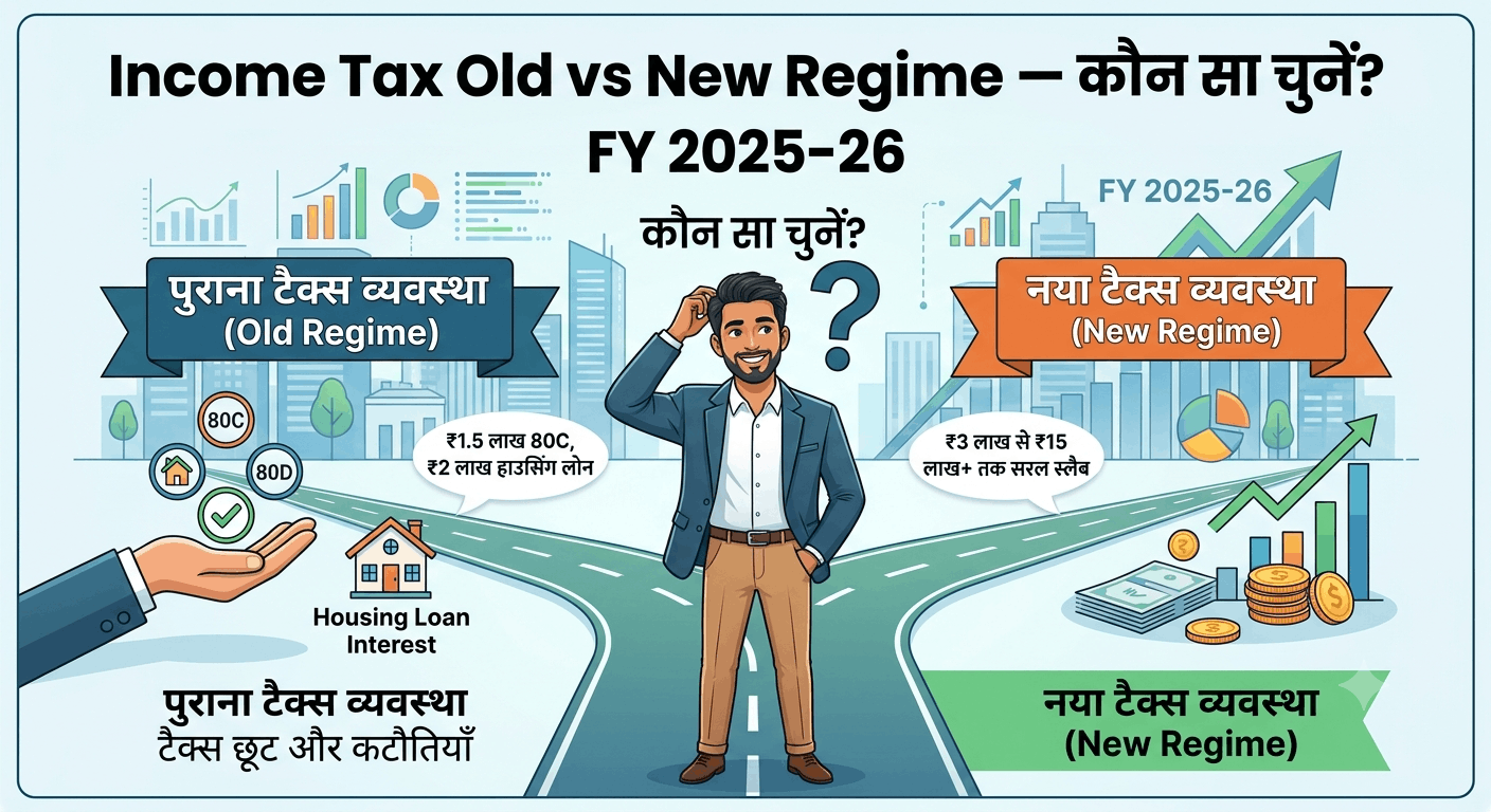 income tax old vs new regime hindi